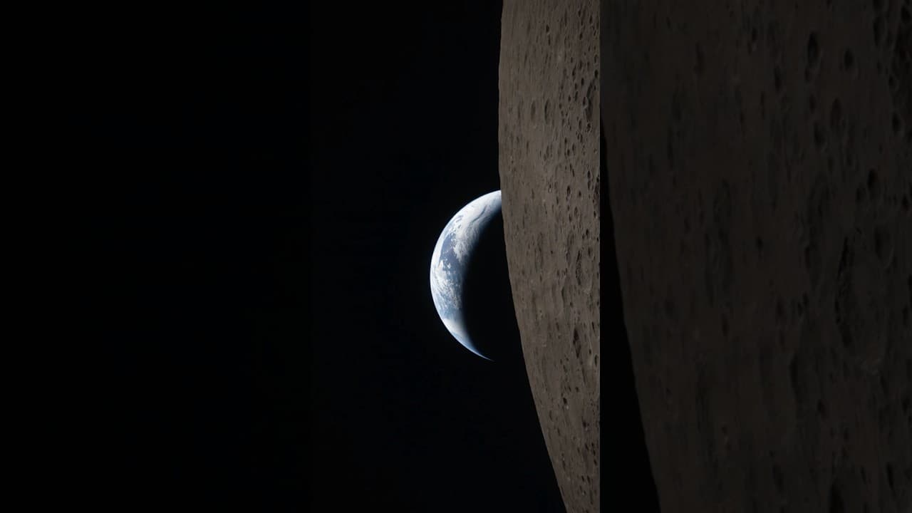 First High Quality Earthset Image From Artemis II Stuns!