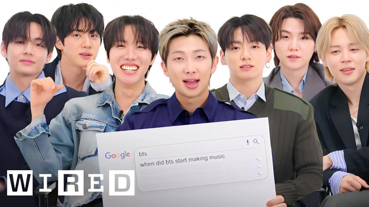 BTS (방탄소년단) Answer The Web's Most Searched Questions | WIRED