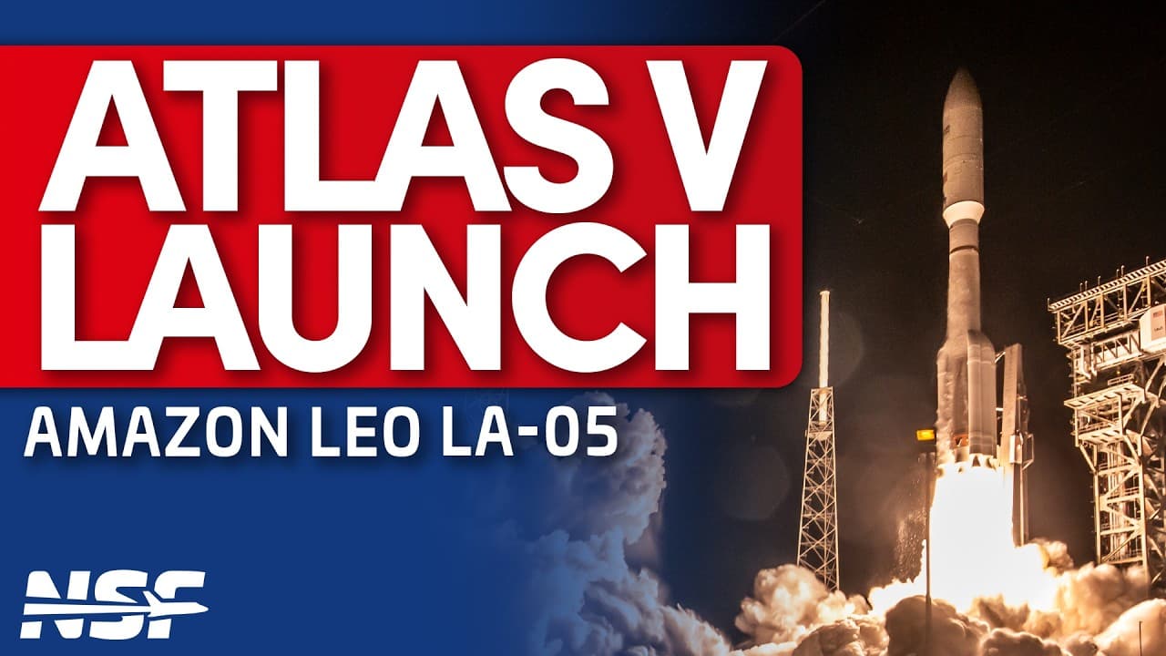ULA Atlas V 551 launches Amazon Leo Atlas 5 (LA-05)