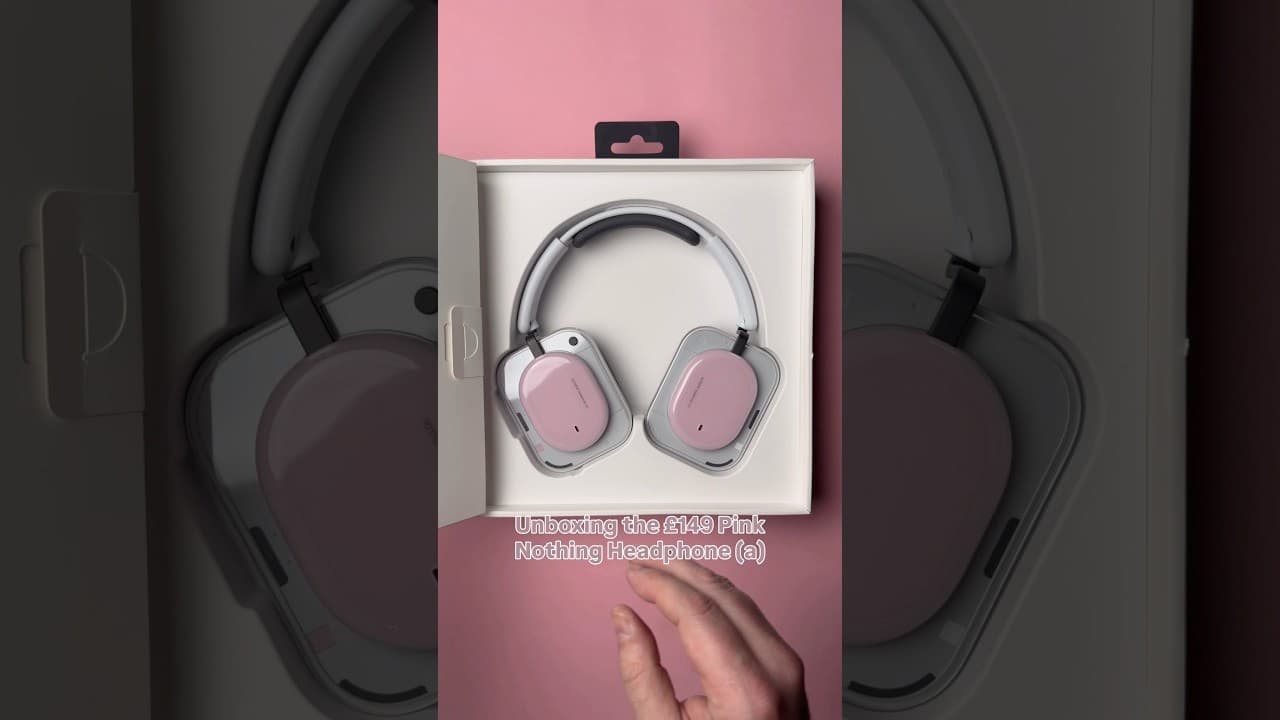 Unboxing the New £149 Pink Nothing Headphone (a)