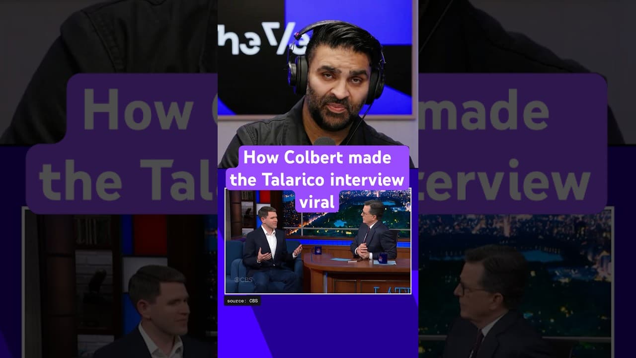 Here's how Stephen Colbert made his interview with James Talarico viral. #Vergecast