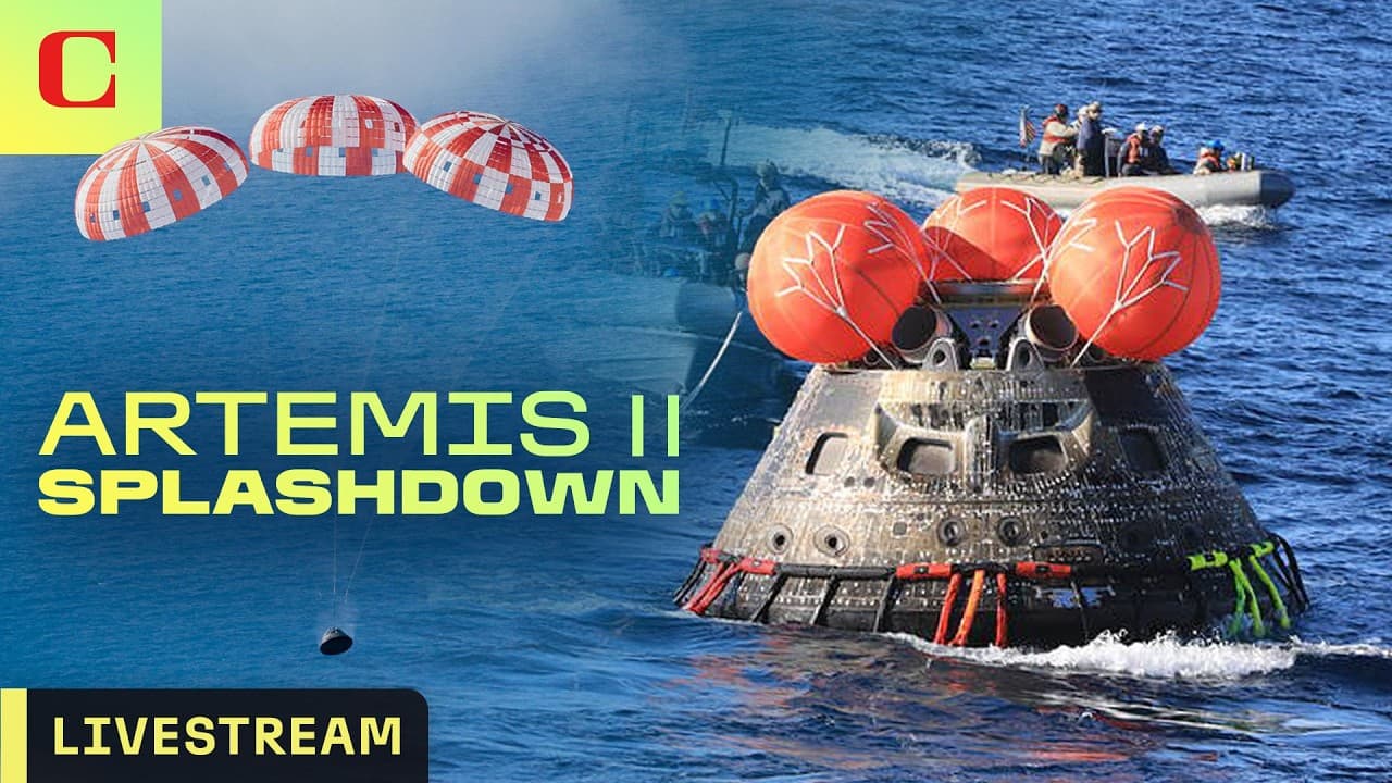Watch NASA's Artemis II Splashdown Back to Earth