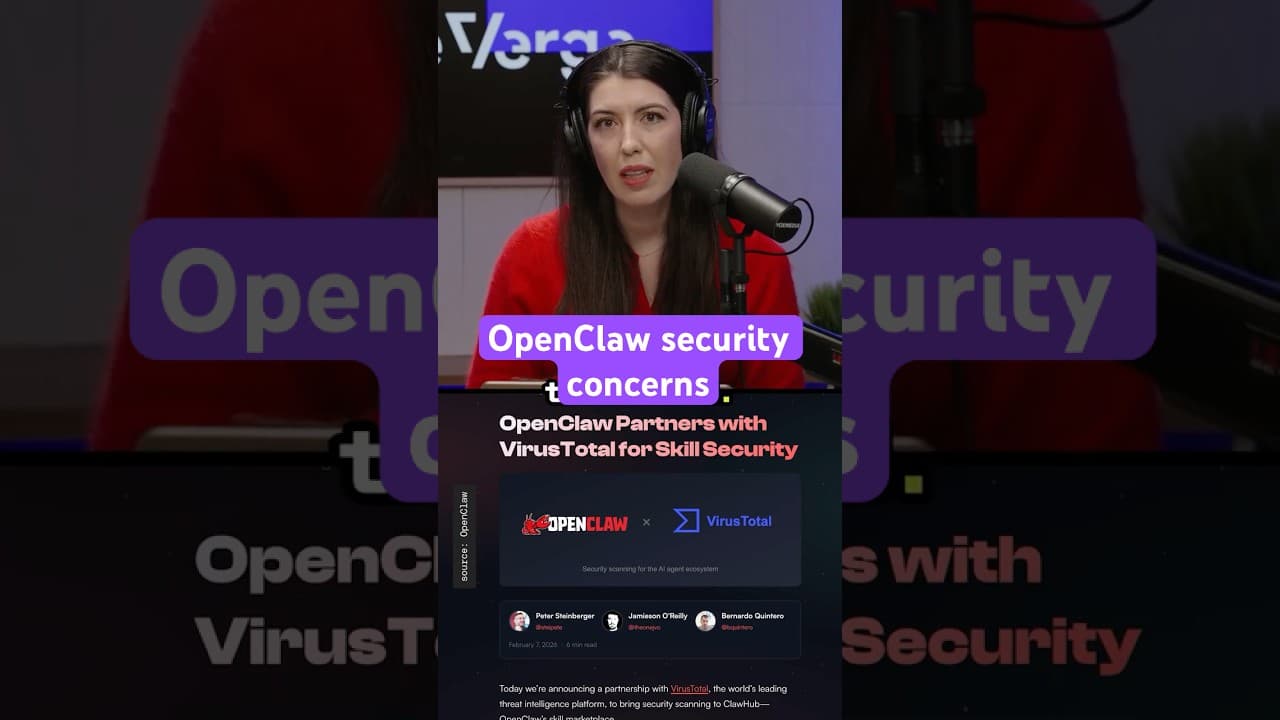 OpenClaw security concerns #Vergecast