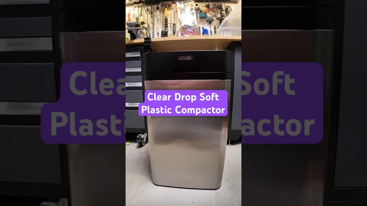 Remember how WALL-E turned trash into bricks? The Clear Drop Soft Plastic Compactor does too. #TITW