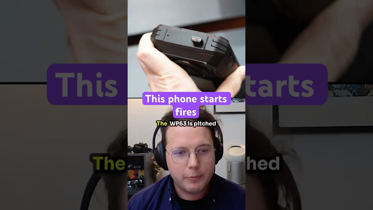 The Oukitel’s WP63 rugged smartphone includes a built-in fire starter. #Vergecast