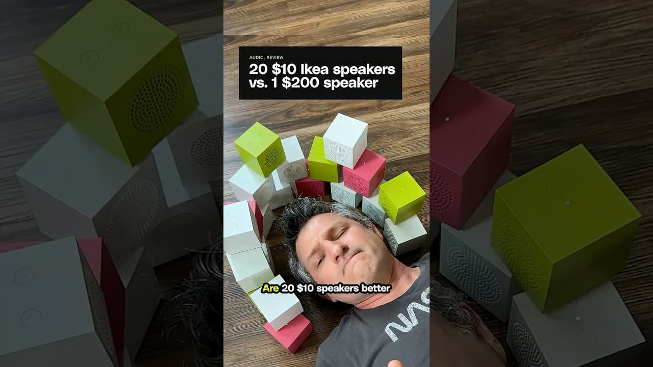 20 $10 Ikea speakers vs. 1 $200 speaker