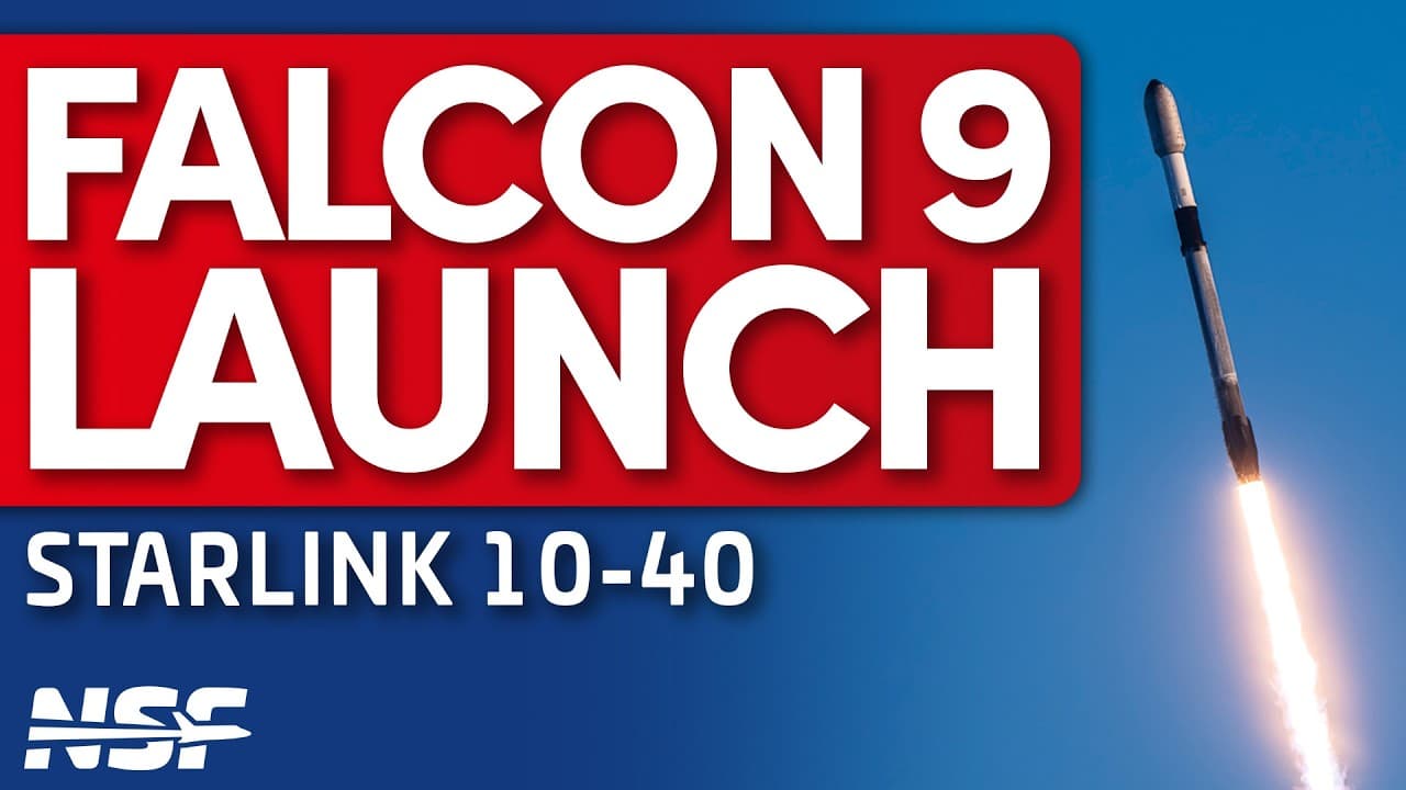 SpaceX Falcon 9 launches Starlink 10-40