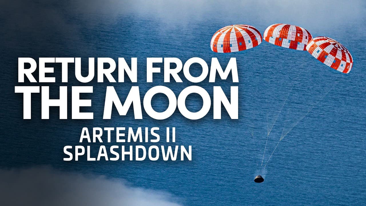 Artemis II Astronauts Return To Earth - Re-entry and Splashdown