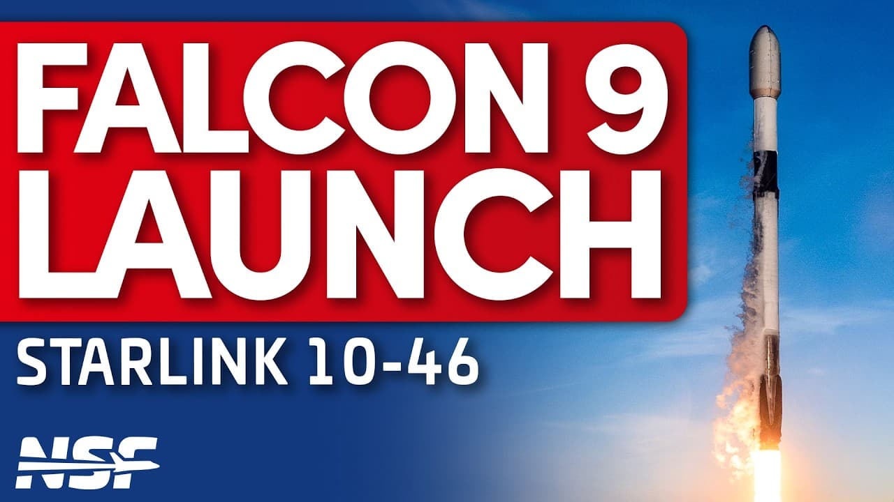 SpaceX Falcon 9 launches Starlink 10-46