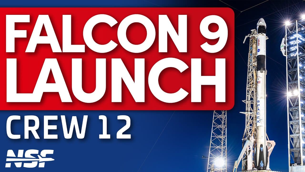 SpaceX Falcon 9 Launches Crew-12 to the ISS