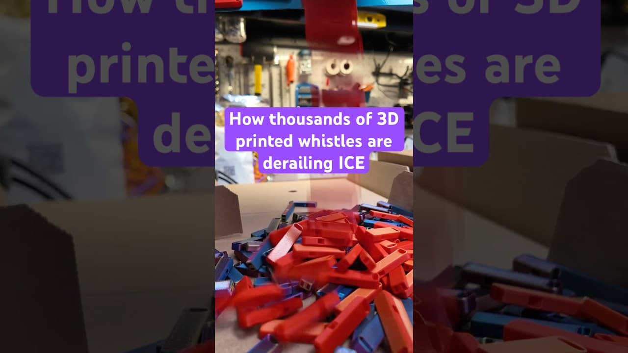 Across the nation, people are 3D-printing free emergency whistles to warn against ICE.