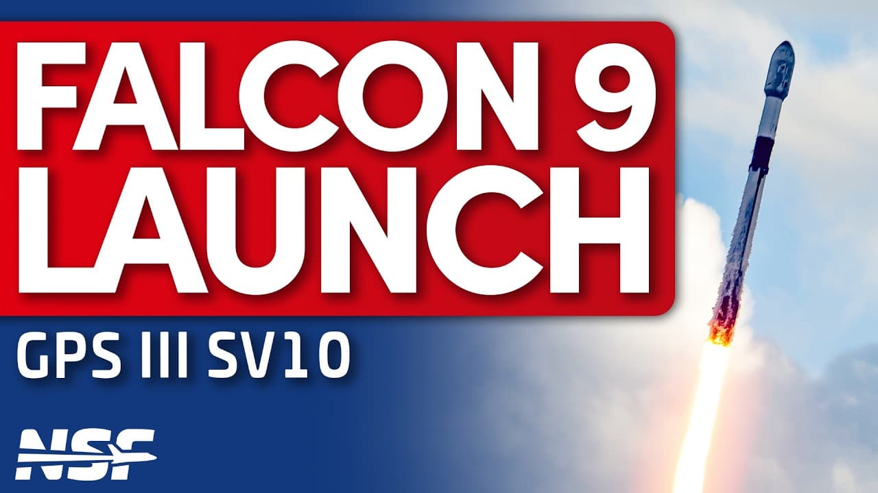 SpaceX Falcon 9 launches GPS-III SV10 (GPS III-8)