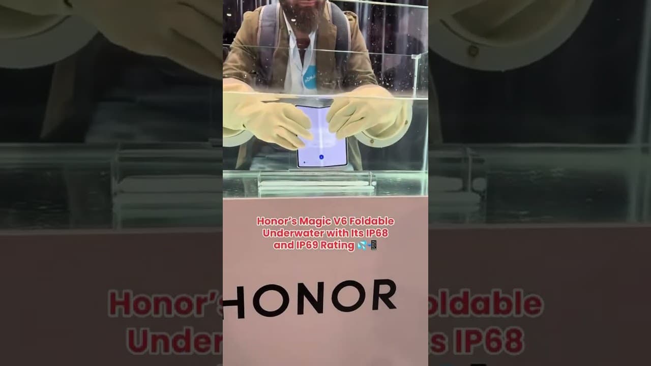 Honor's Magic V6 Foldable Underwater with its IP68 and IP69 Rating