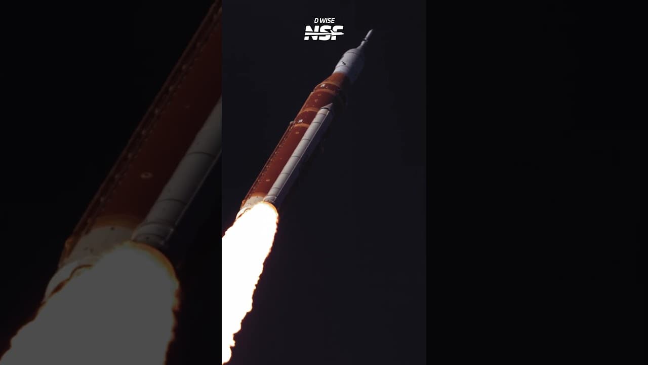INSANE Footage of Artemis II Launch 😲🤯 #nasa #space #artemis