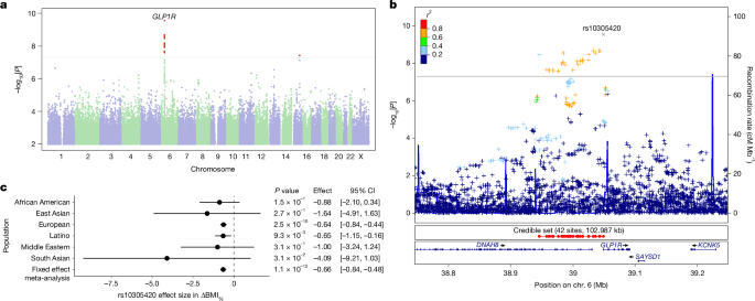 Genetic predictors of GLP1 receptor agonist weight loss and side effects - Nature (via nature.com)